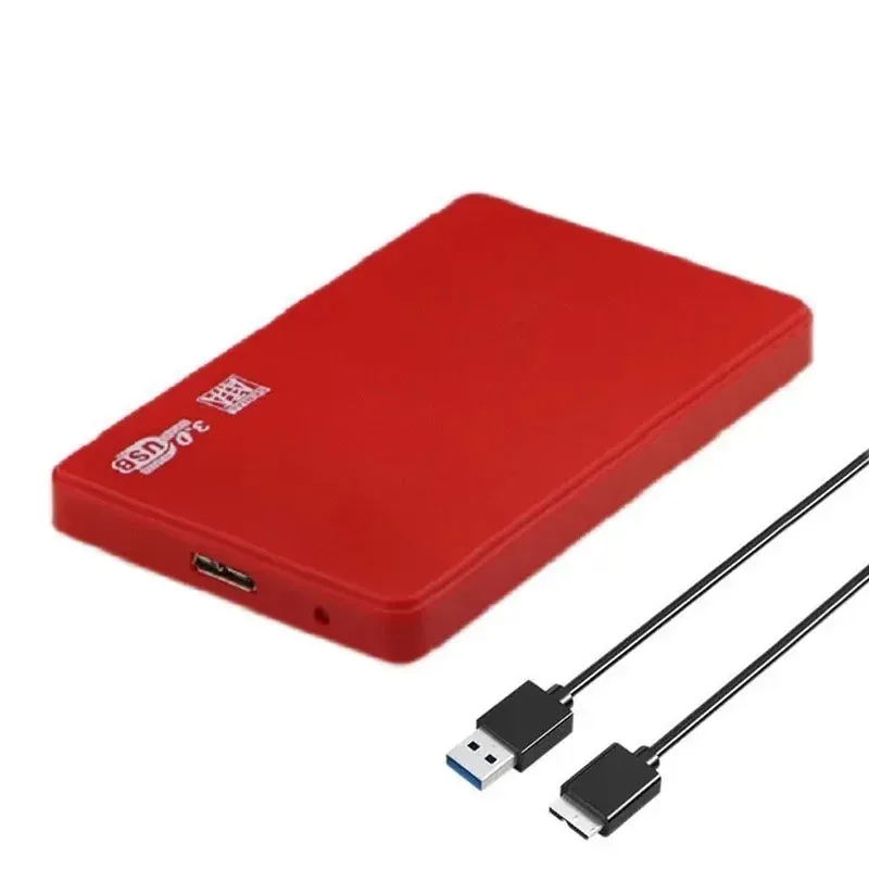 Boîtier de disque dur externe USB 3.0 pour HDD/SSD SATA 2,5 pouces, transfert haute vitesse 5 Gbps, compatible PC portable et PS5 7