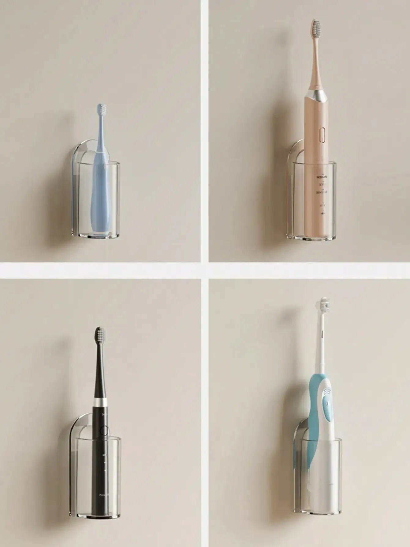 Porte-brosse à dents mural en situation