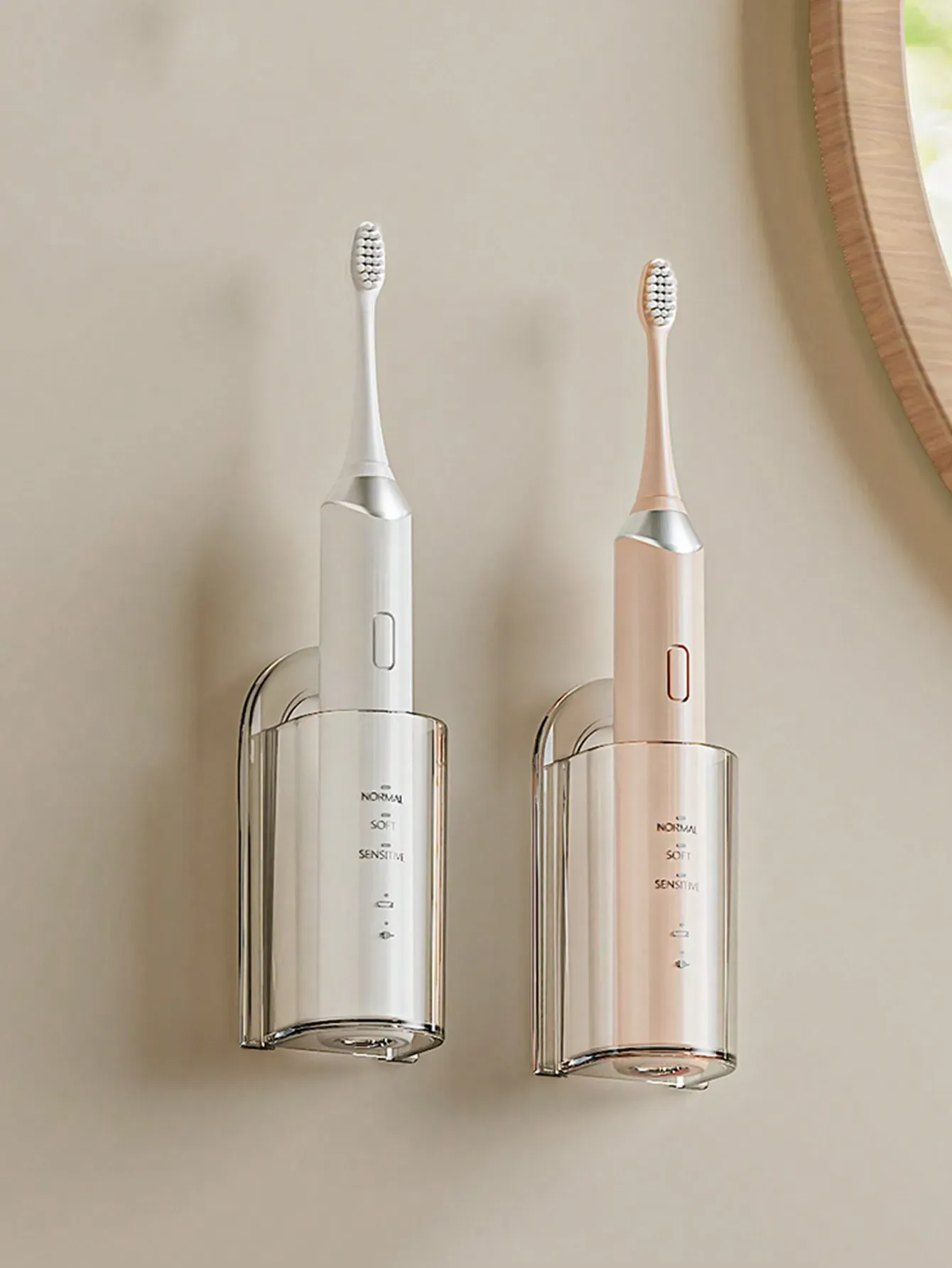 Porte-brosse à dents mural élégant pour salle de bain