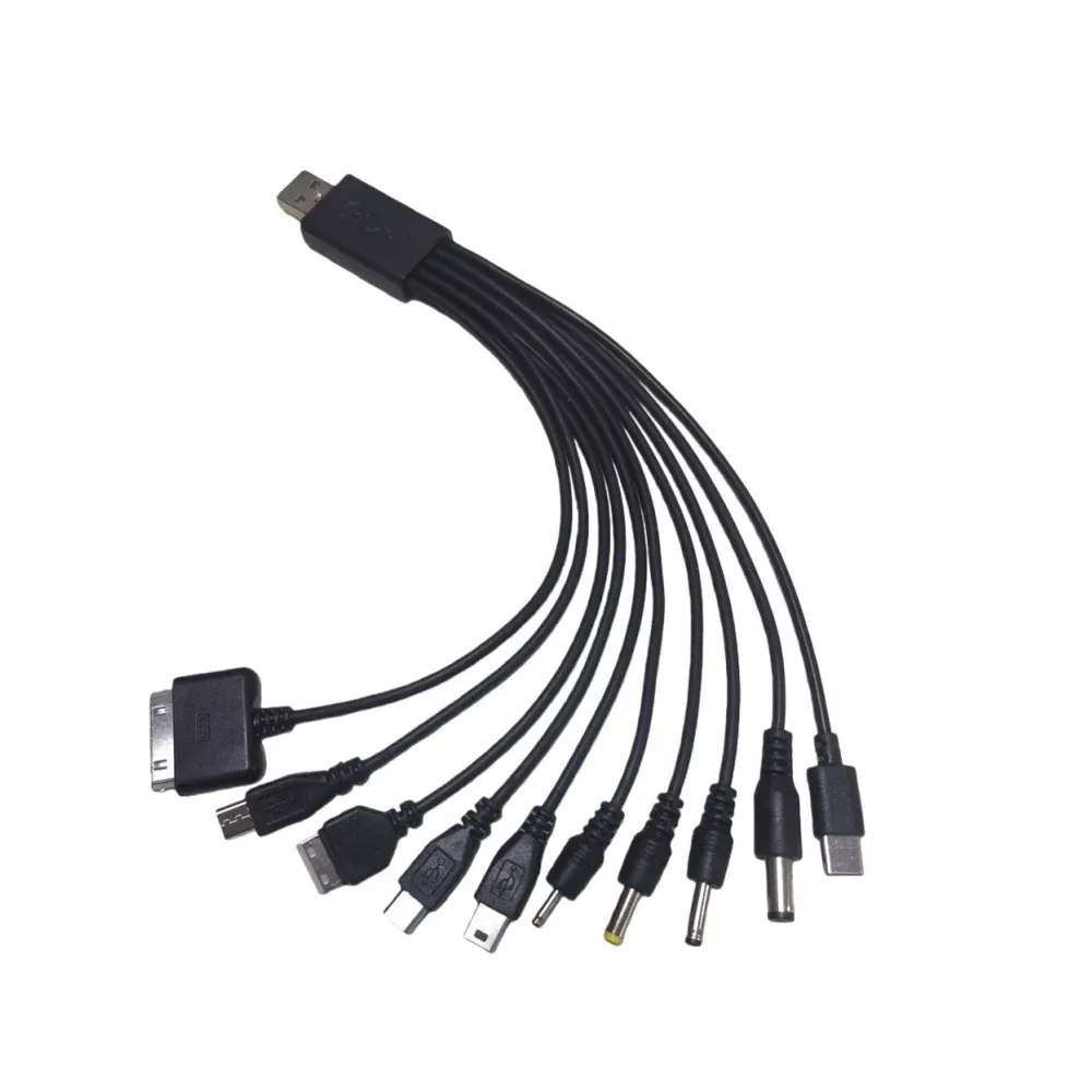 Câble d'alimentation USB vers DC universel 10 en 1 pour téléphone portable 7