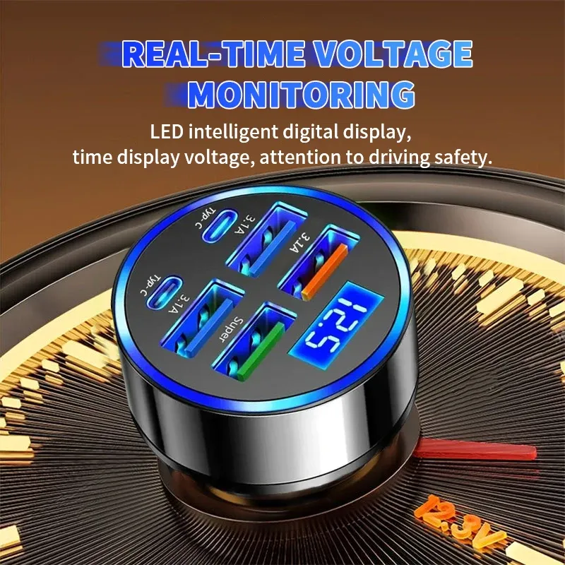Chargeur de voiture, vue de la finition