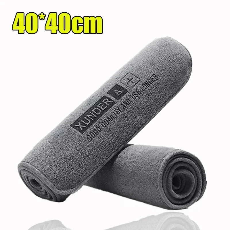 Serviette microfibre multi-usage pour lavage de voiture, double face, épaisse, super absorbante, sans peluches, pour séchage de vitres et de tables 7