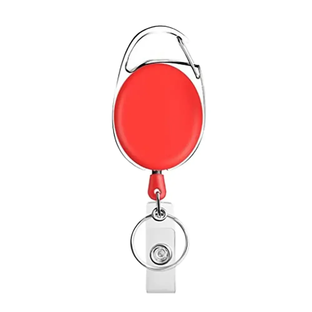 Porte-badge rétractable avec cordon, clip ceinture, lanière, bobine d'identification et anneau porte-clés 13