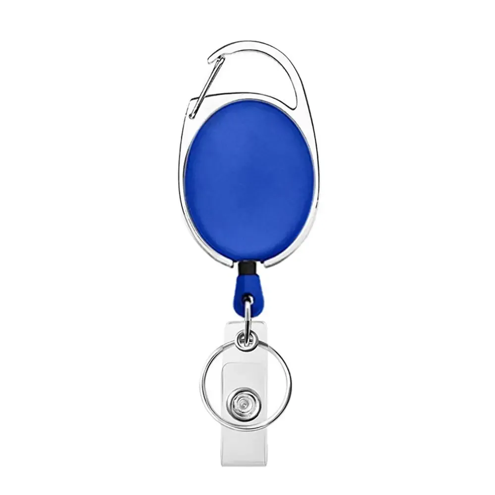Porte-badge rétractable avec cordon, clip ceinture, lanière, bobine d'identification et anneau porte-clés 12