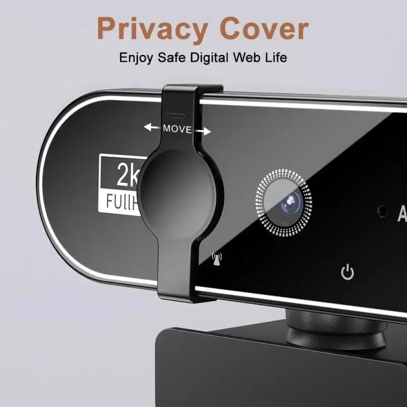 Webcam 4K USB avec microphone, autofocus, 2K, 1080P, pour PC et ordinateur portable, idéale pour le streaming en direct et les appels vidéo 5