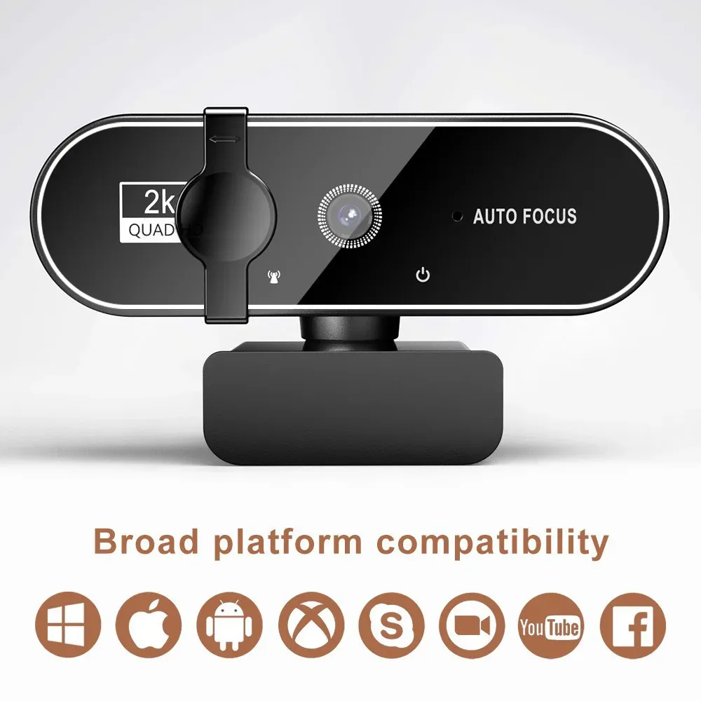 Webcam 4K sur un écran d'ordinateur