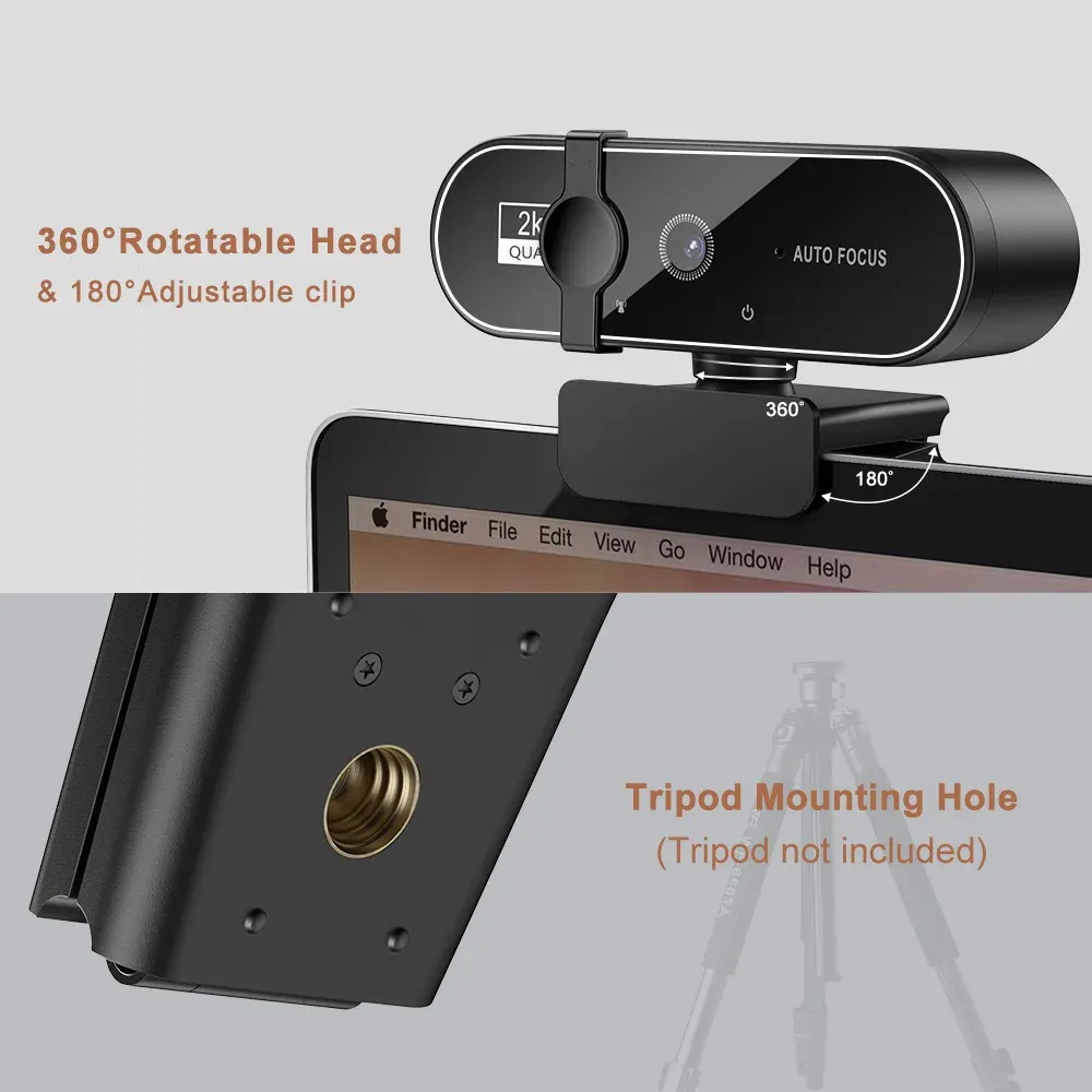 Webcam 4K en gros plan
