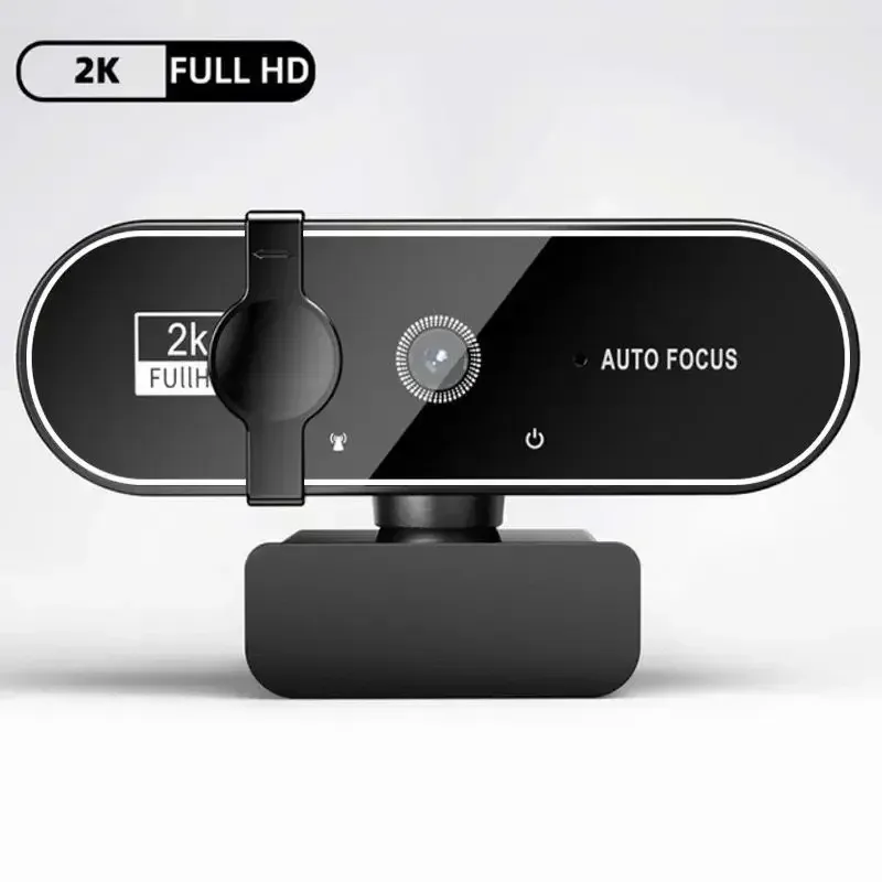 Webcam 4K USB avec microphone, autofocus, 2K, 1080P, pour PC et ordinateur portable, idéale pour le streaming en direct et les appels vidéo 8