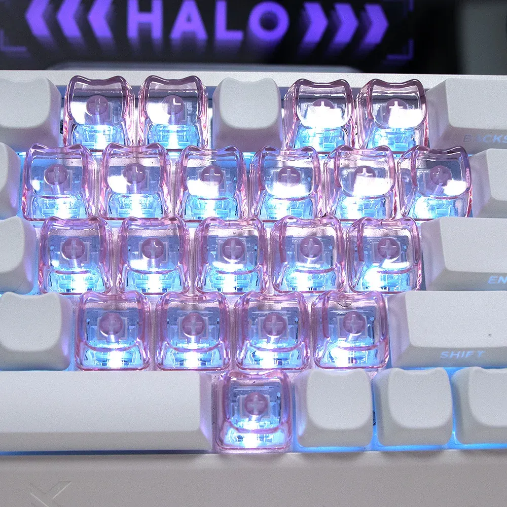 Jeu de touches tête de chat pour clavier DIY