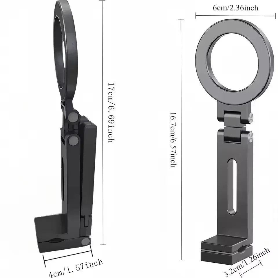 Support de téléphone magnétique universel réglable, accessoire de voyage, rotation flexible, support mains libres pour avion, support pour siège 5