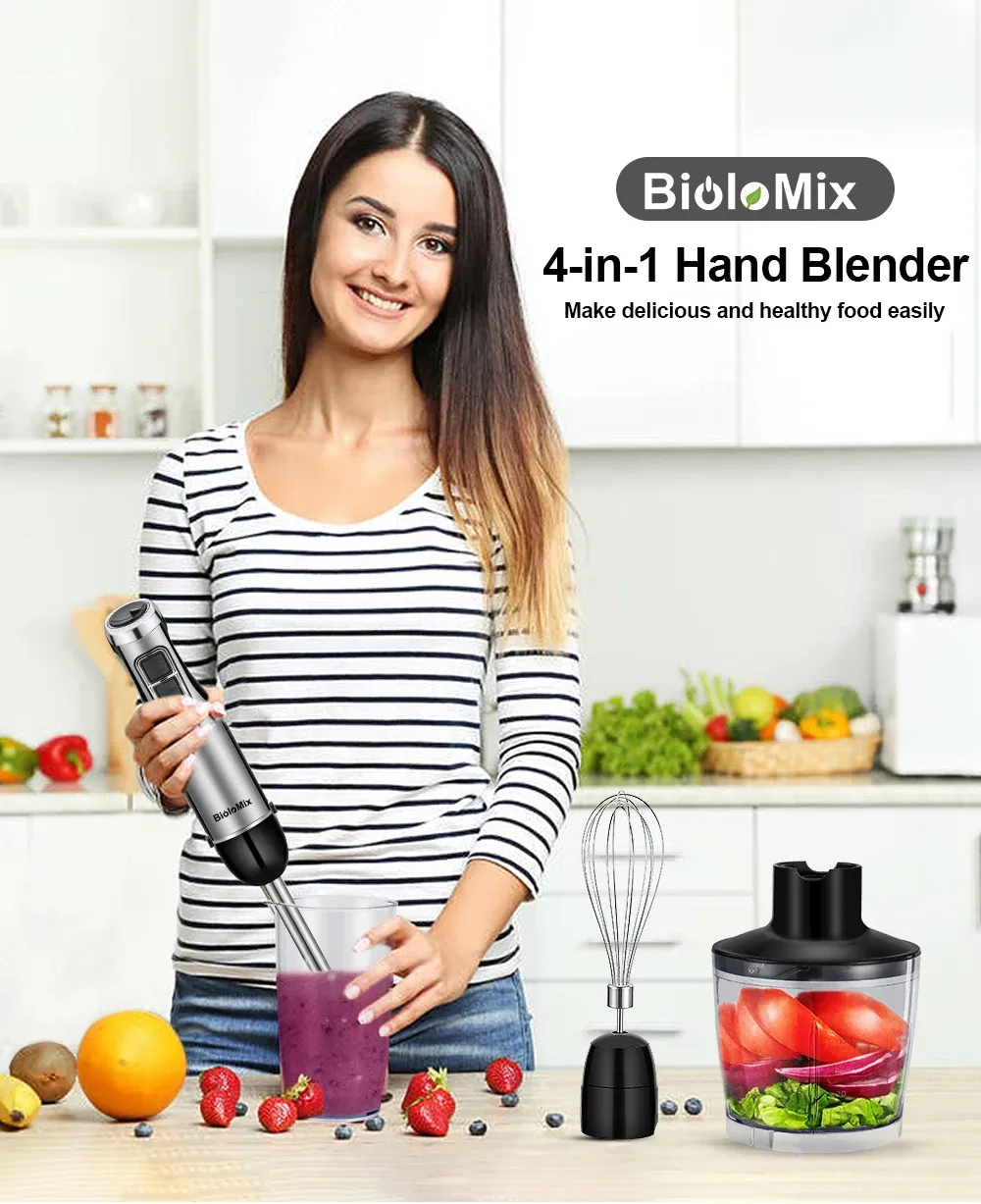 Mélangeur à main BioloMix 4 en 1 vue d'ensemble