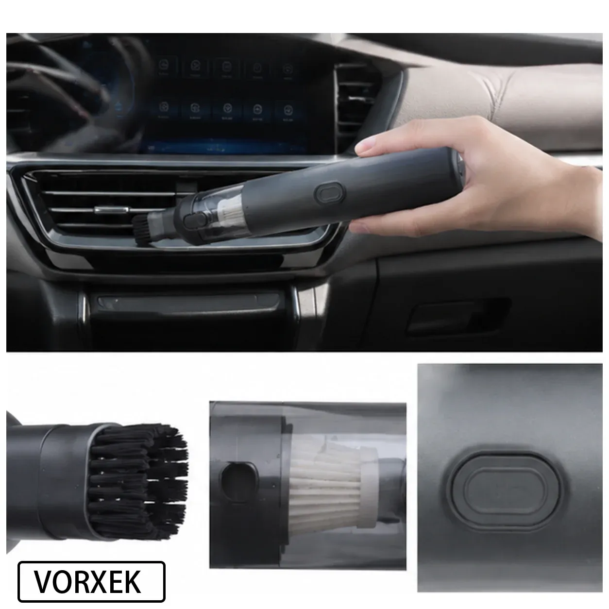 Aspirateur de voiture sans fil VORXEK 13000 Pa, aspirateur portatif et souffleur d'air pour voiture, SUV et camion 5