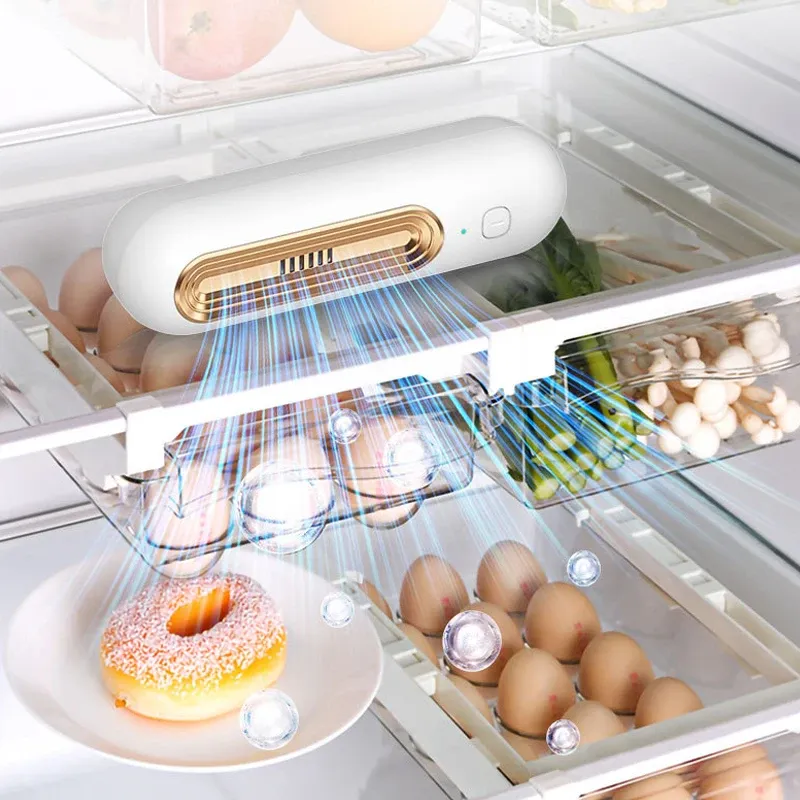 Purificateur d'air USB pour cuisine, réfrigérateur et voiture, avec fonction désodorisante et stérilisation à l'ozone, idéal pour les aliments et les animaux de compagnie 2