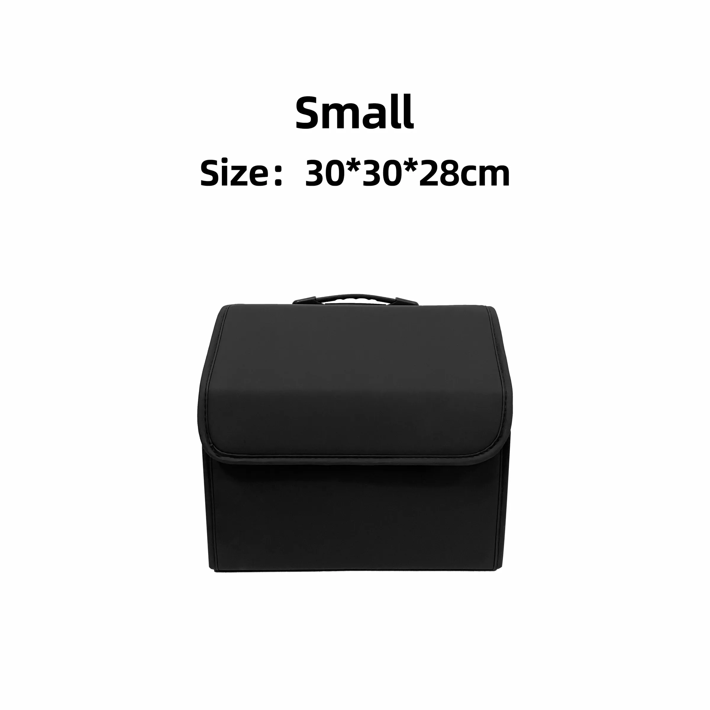 Boîte de rangement en cuir PU pliable, organisateur de coffre de voiture polyvalent 9