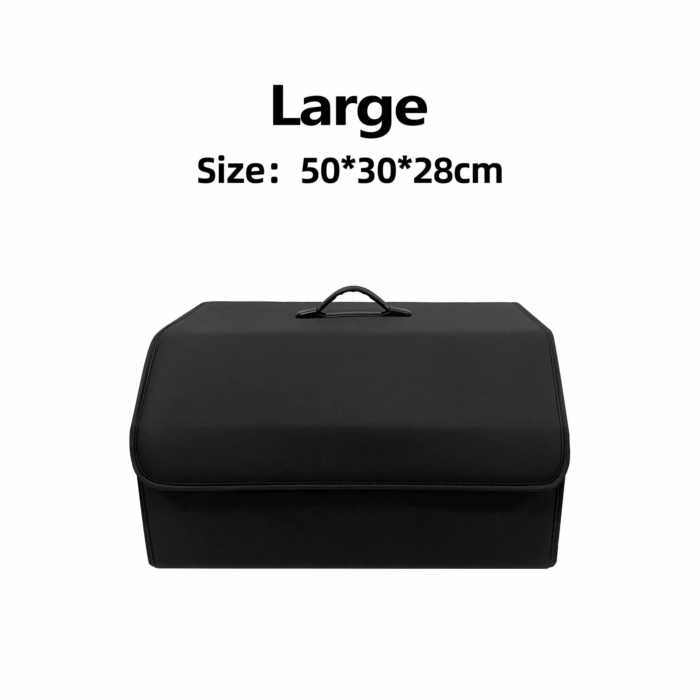 Boîte de rangement en cuir PU pliable, organisateur de coffre de voiture polyvalent 7