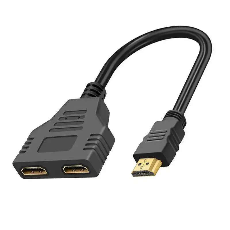 Câble séparateur HDMI professionnel 1 mâle vers 2 femelles, en Y, compatible 4K et 3D 7