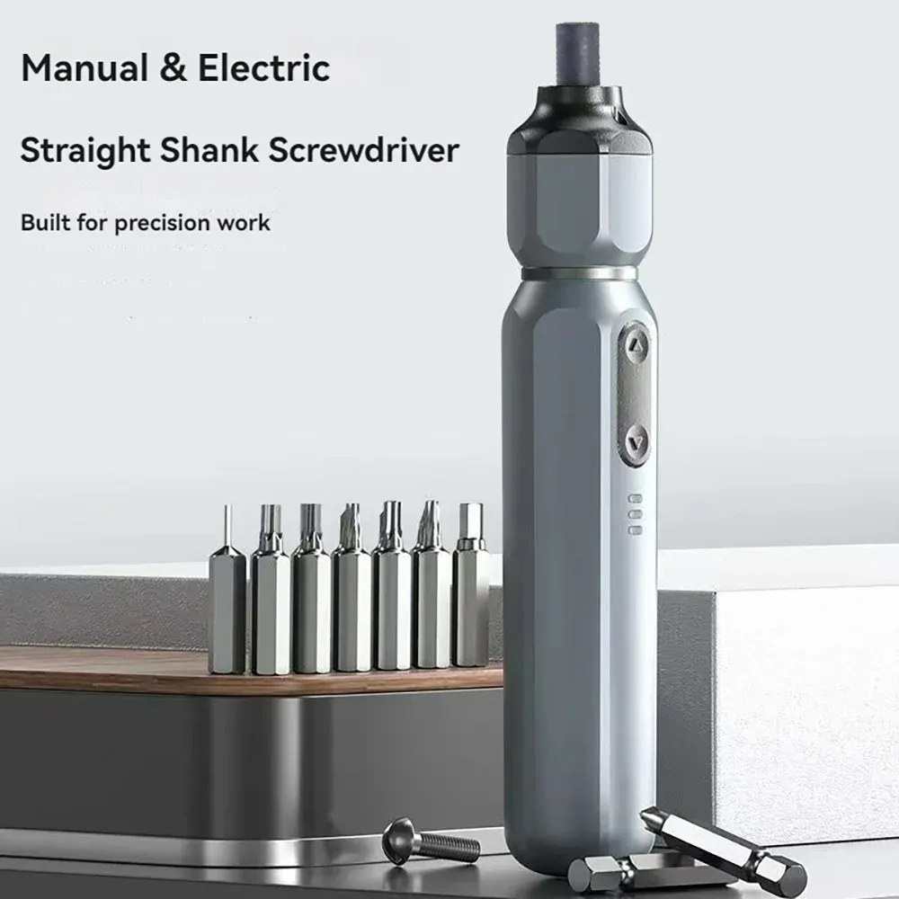 Le title is already in French, so I'll produce a clean, professional version without spammy keywords:

Mini tournevis électrique sans fil rechargeable au lithium, mode manuel et automatique 1