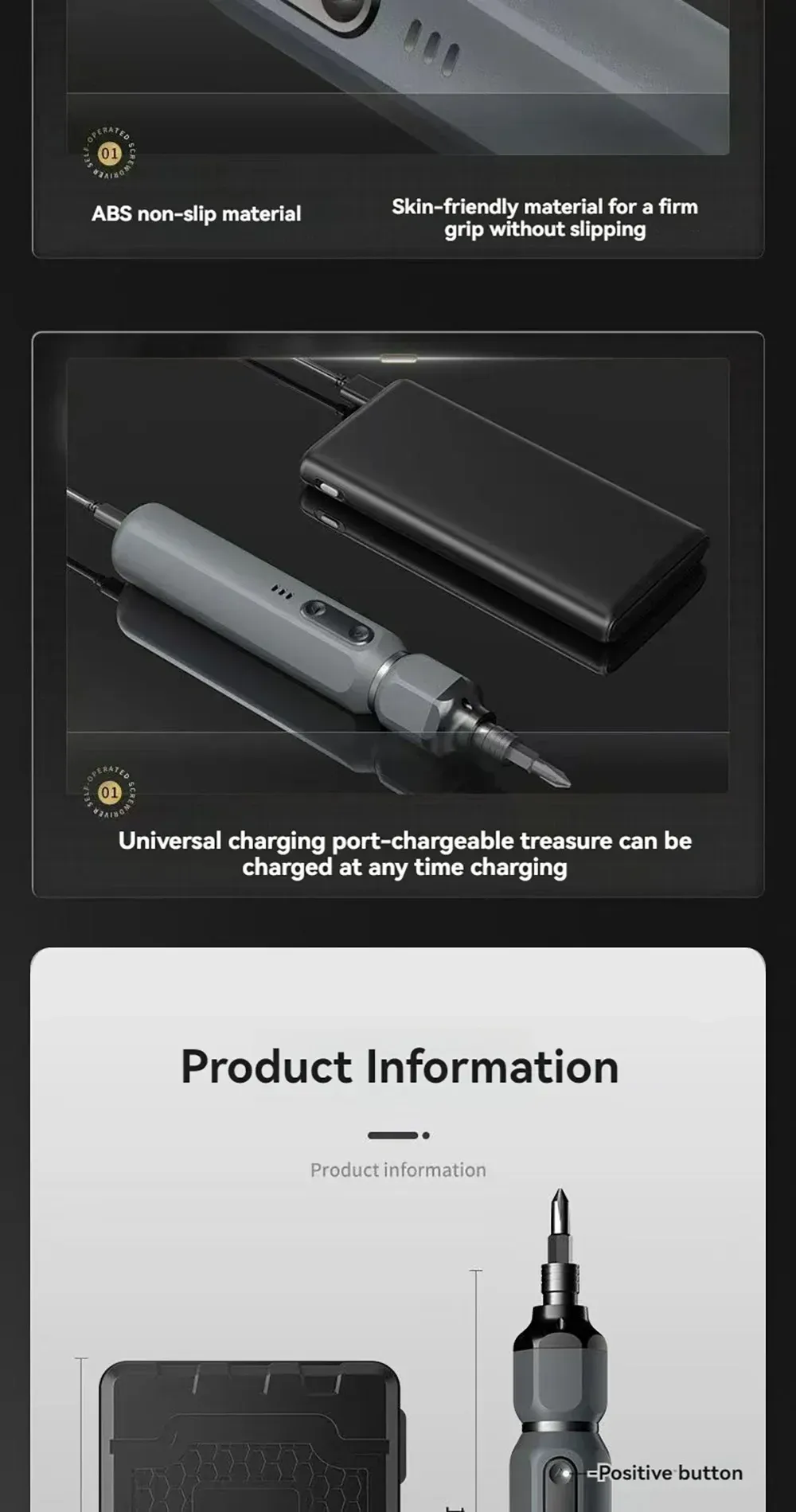 Mini tournevis électrique, lifestyle