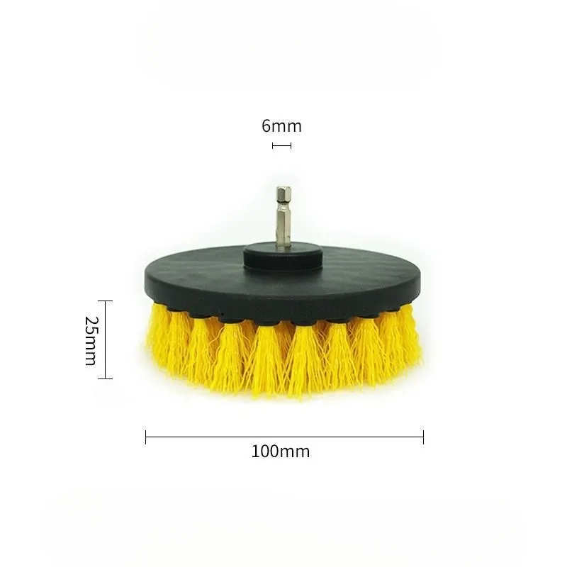 Kit de brosses de nettoyage pour perceuse en nylon, pour tapis, vitres et pneus (2 à 5 pouces) 10