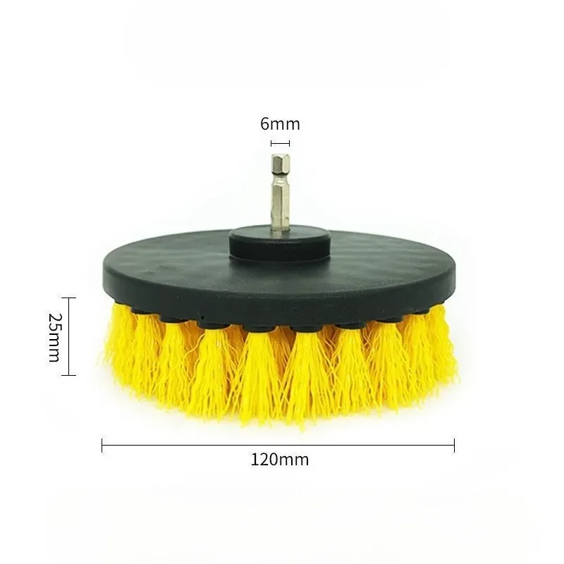 Kit de brosses de nettoyage pour perceuse en nylon, pour tapis, vitres et pneus (2 à 5 pouces) 9