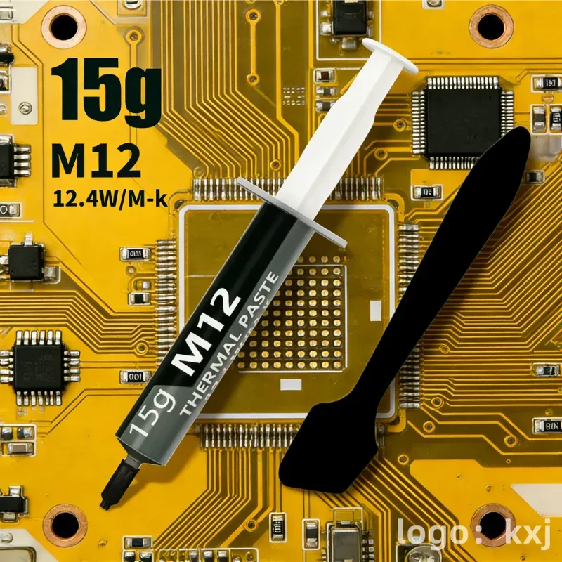 Pâte thermique conductrice 12,4 W/mK, 1 g / 4 g / 8 g / 15 g / 30 g, pour PC gaming, PS5, refroidissement CPU et GPU 18