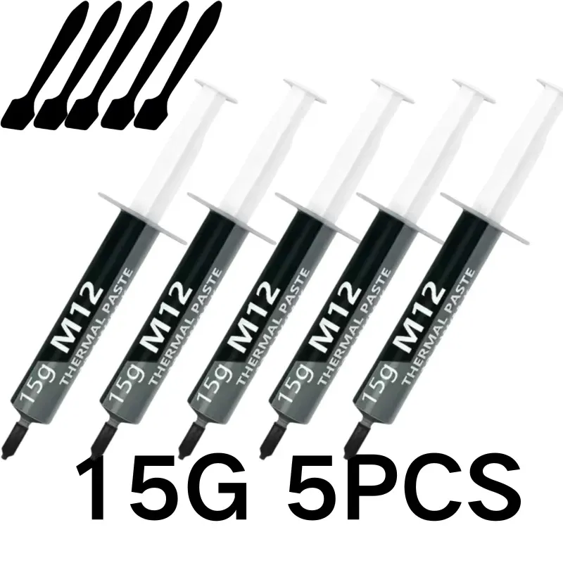 Pâte thermique conductrice 12,4 W/mK, 1 g / 4 g / 8 g / 15 g / 30 g, pour PC gaming, PS5, refroidissement CPU et GPU 8