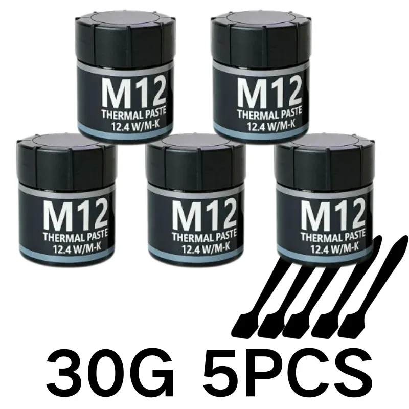 Pâte thermique conductrice 12,4 W/mK, 1 g / 4 g / 8 g / 15 g / 30 g, pour PC gaming, PS5, refroidissement CPU et GPU 10