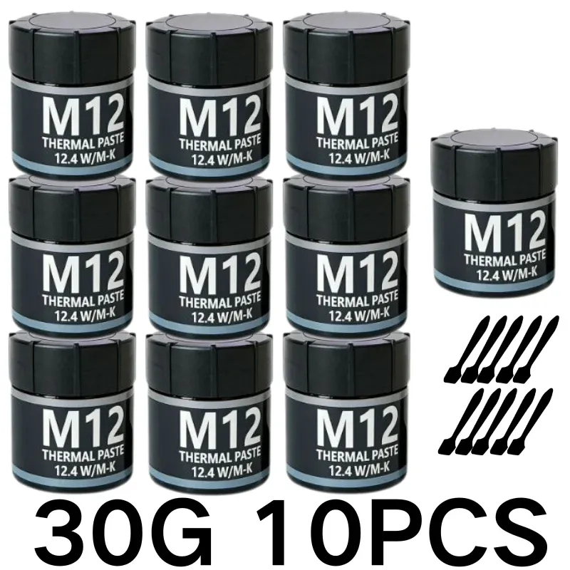 Pâte thermique conductrice 12,4 W/mK, 1 g / 4 g / 8 g / 15 g / 30 g, pour PC gaming, PS5, refroidissement CPU et GPU 9