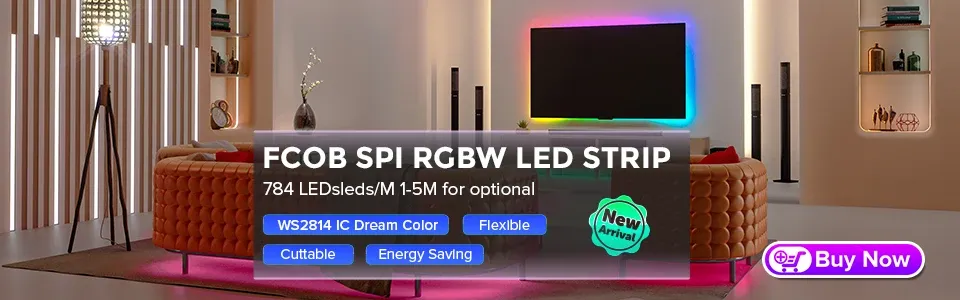 Ruban LED FCOB Pixel adressable en ambiance