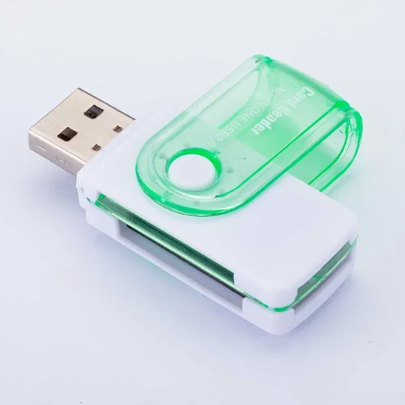Lecteur de carte mémoire USB 4 en 1 : adaptateur USB 2.0 pour cartes SD, Micro SD, TF et MS M2, compatible ordinateur et smartphone Android 10