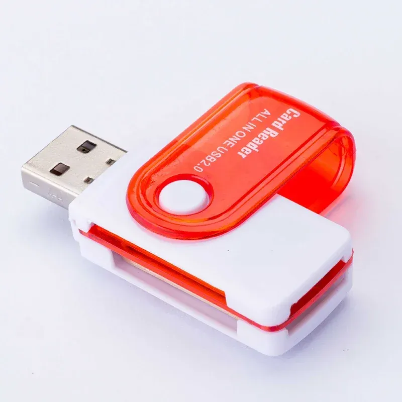 Lecteur de carte mémoire USB 4 en 1 : adaptateur USB 2.0 pour cartes SD, Micro SD, TF et MS M2, compatible ordinateur et smartphone Android 11