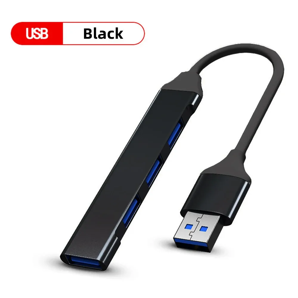 Hub USB Type-C 4 ports USB 3.0 / 3.1 avec adaptateur répartiteur OTG pour Huawei, Xiaomi, Lenovo, MacBook et PC 7
