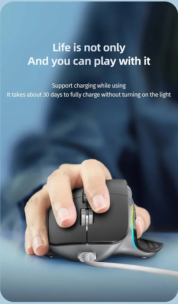 Souris ergonomique dans un espace de travail