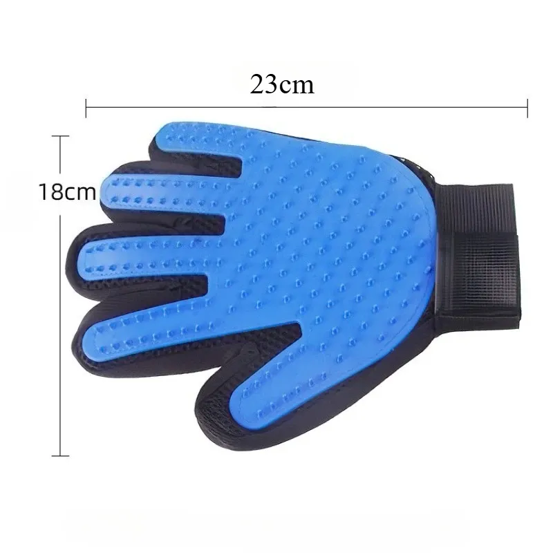 Gant de toilettage en silicone pour animaux de compagnie