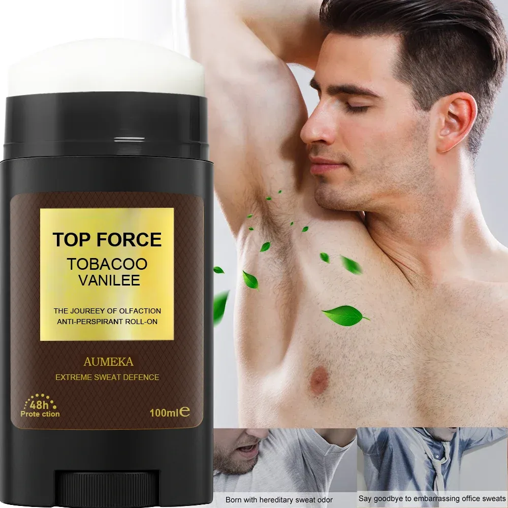 Déodorant homme au parfum tabac et vanille