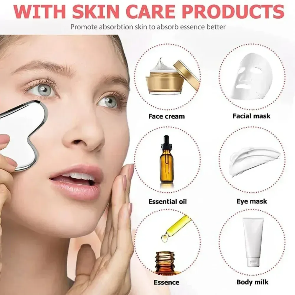 Routine de soin du visage avec rouleau de glace
