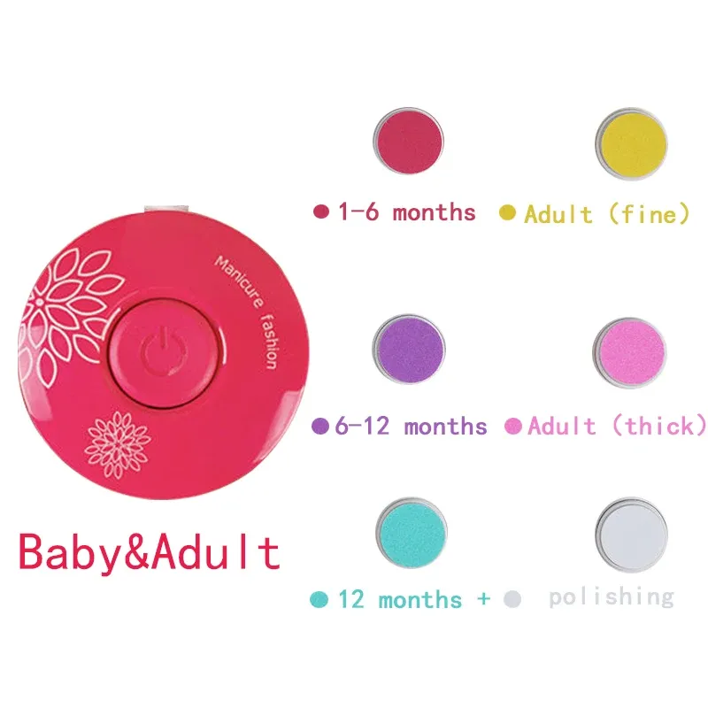 Coupe-ongles électrique pour bébé, lime à ongles pour enfant, ciseaux de manucure pour nourrissons, kit d'hygiène pour bébé, coupe-ongles pour nouveau-né 10