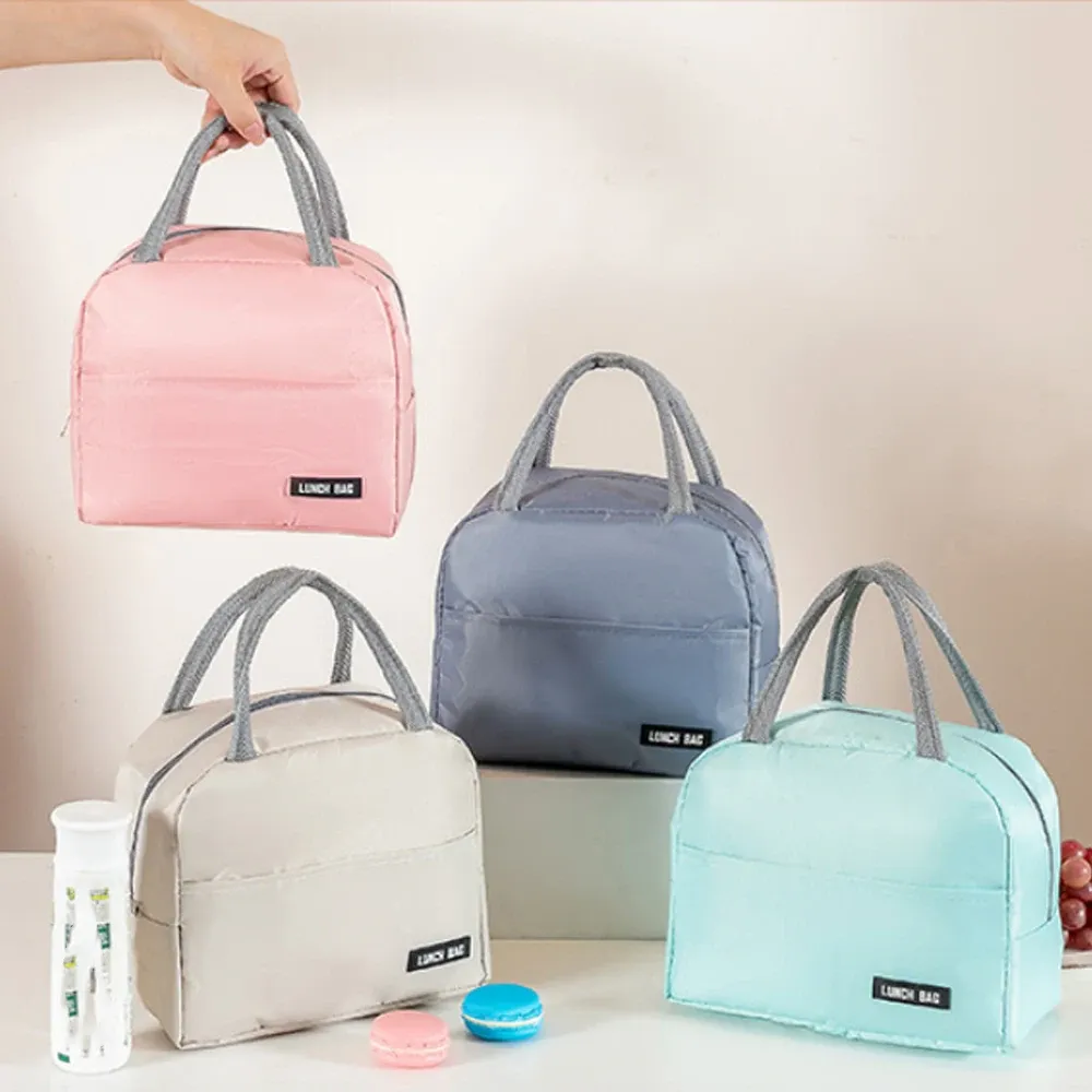 Sac à déjeuner en sergé dans un cadre lifestyle