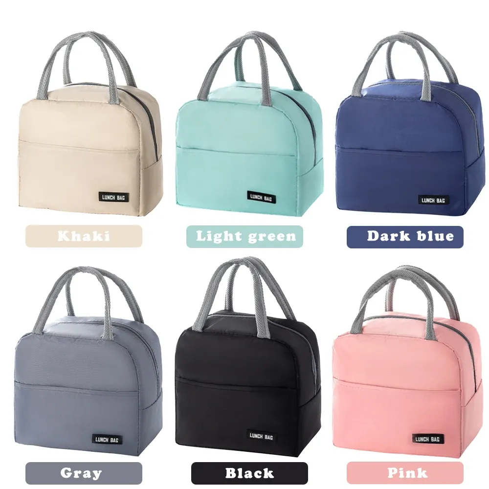 Vue détaillée du sac à déjeuner en sergé