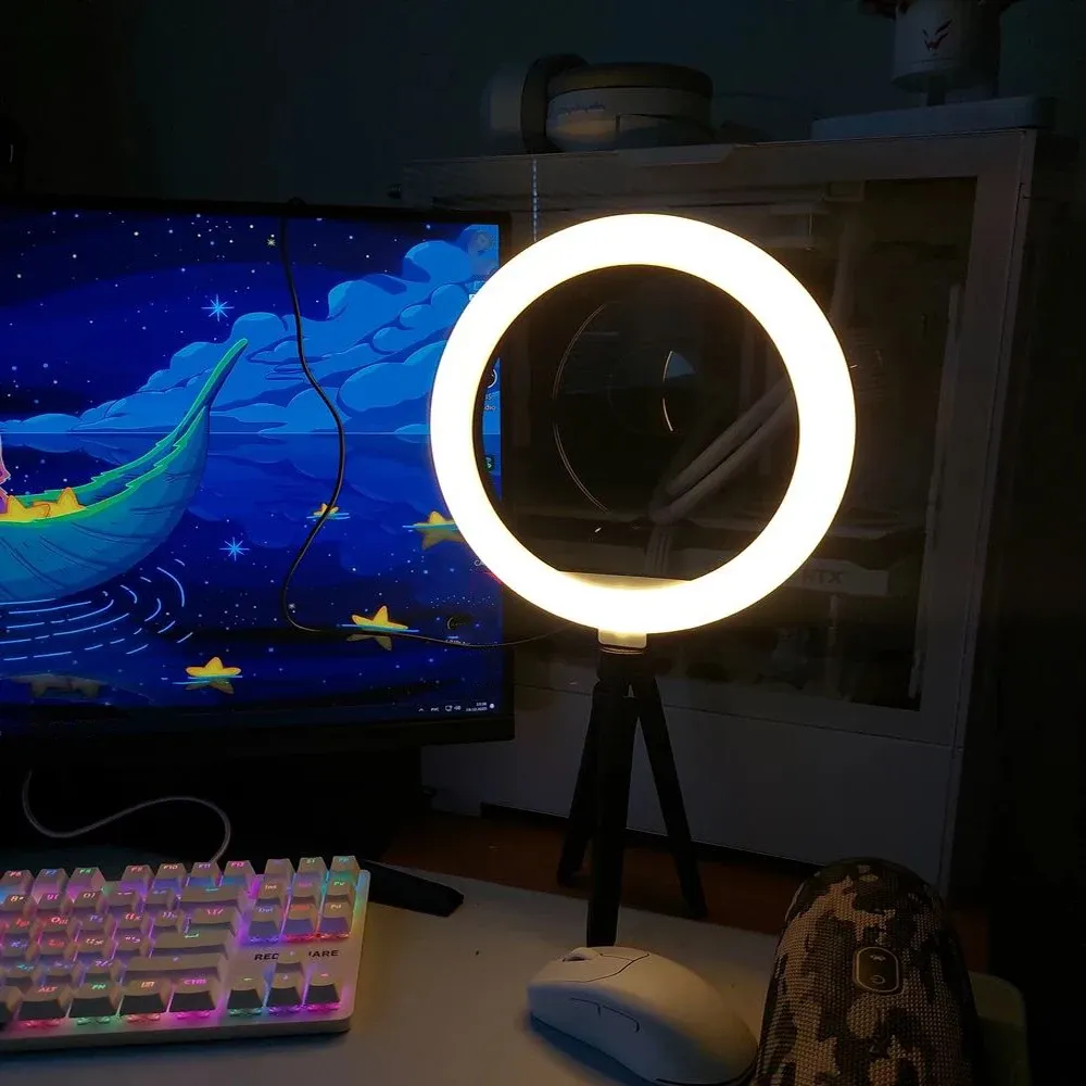 Anneau lumineux 26 cm avec trépied 3