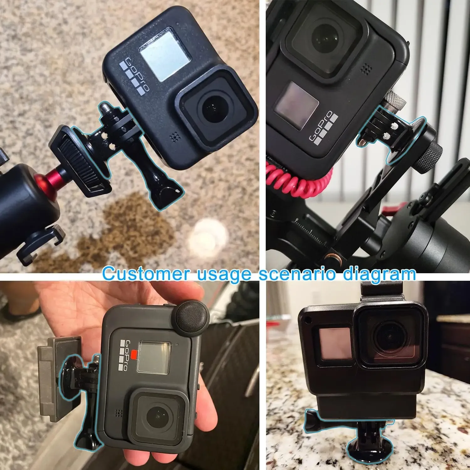 Adaptateur de montage pour caméra d'action