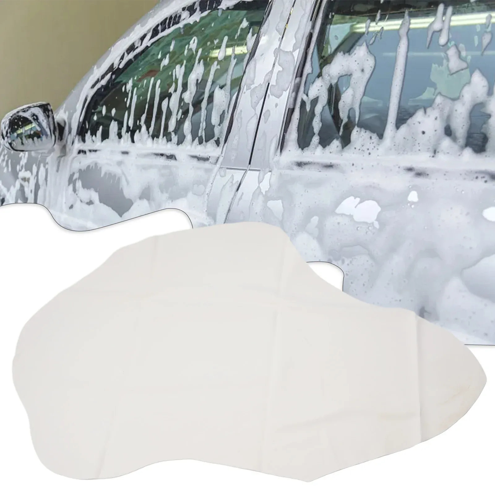 Serviette de voiture en peau de chamois, chiffon de nettoyage absorbant pour séchage, 60 x 40 cm 4