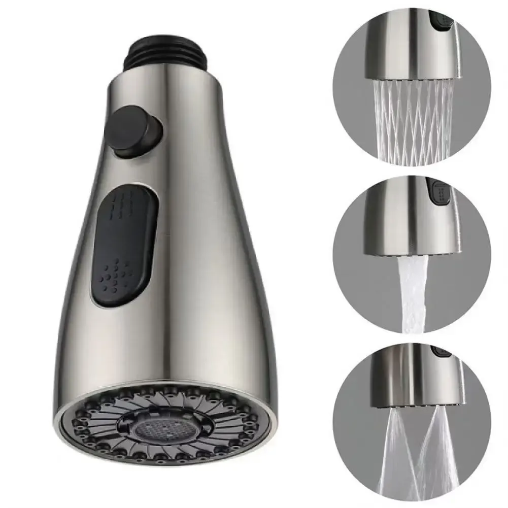 Filtre de robinet multifonctionnel pour évier de cuisine, douchette pulvérisatrice, buse extensible, tête de robinet pour salle de bain et toilettes 2