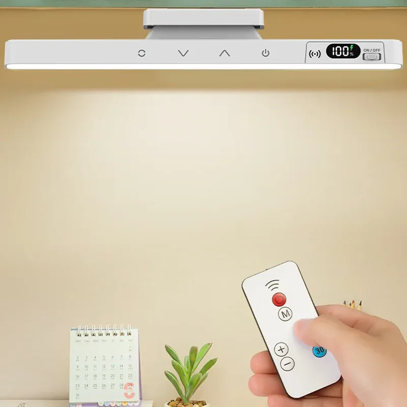 Lampe de bureau tactile magnétique rechargeable, batterie intégrée 2500 mAh