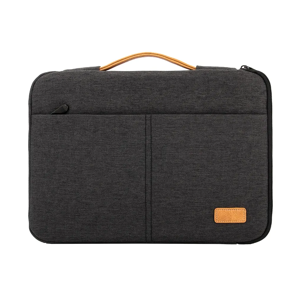 Sacoche pour ordinateur portable 14" et 15,6" résistante aux chocs, compatible MacBook, HP, Dell et Acer, mallette de voyage pour homme d'affaires 7