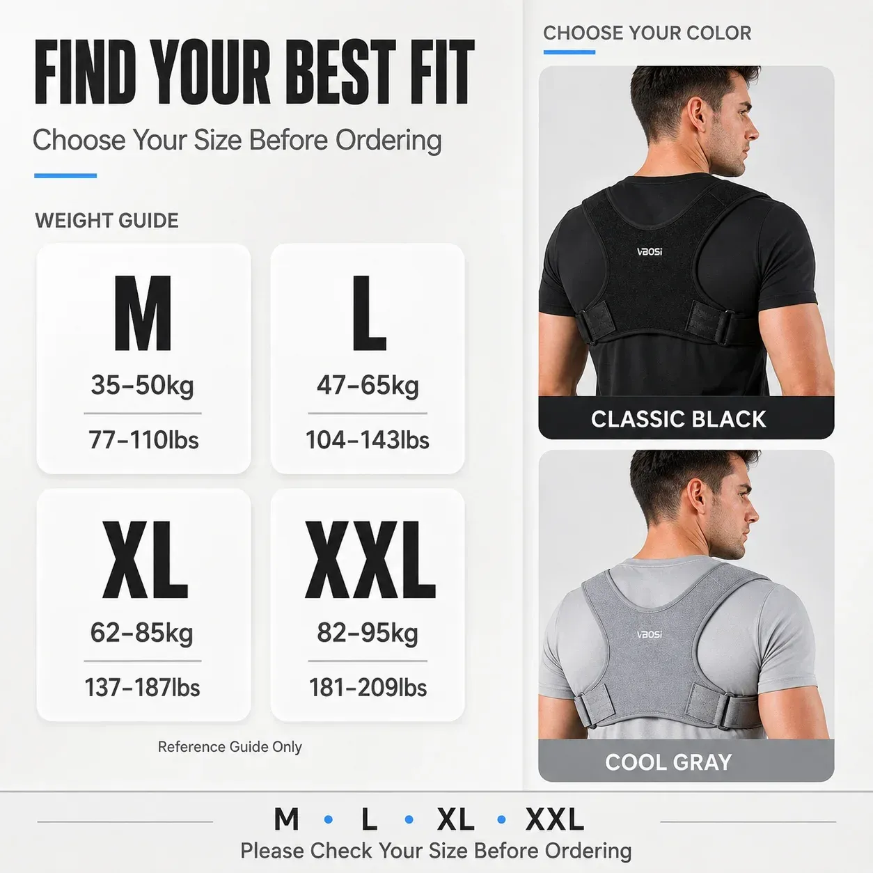 Correcteur de posture invisible et réglable pour hommes et femmes, soutien respirant pour le haut du dos et les épaules 6