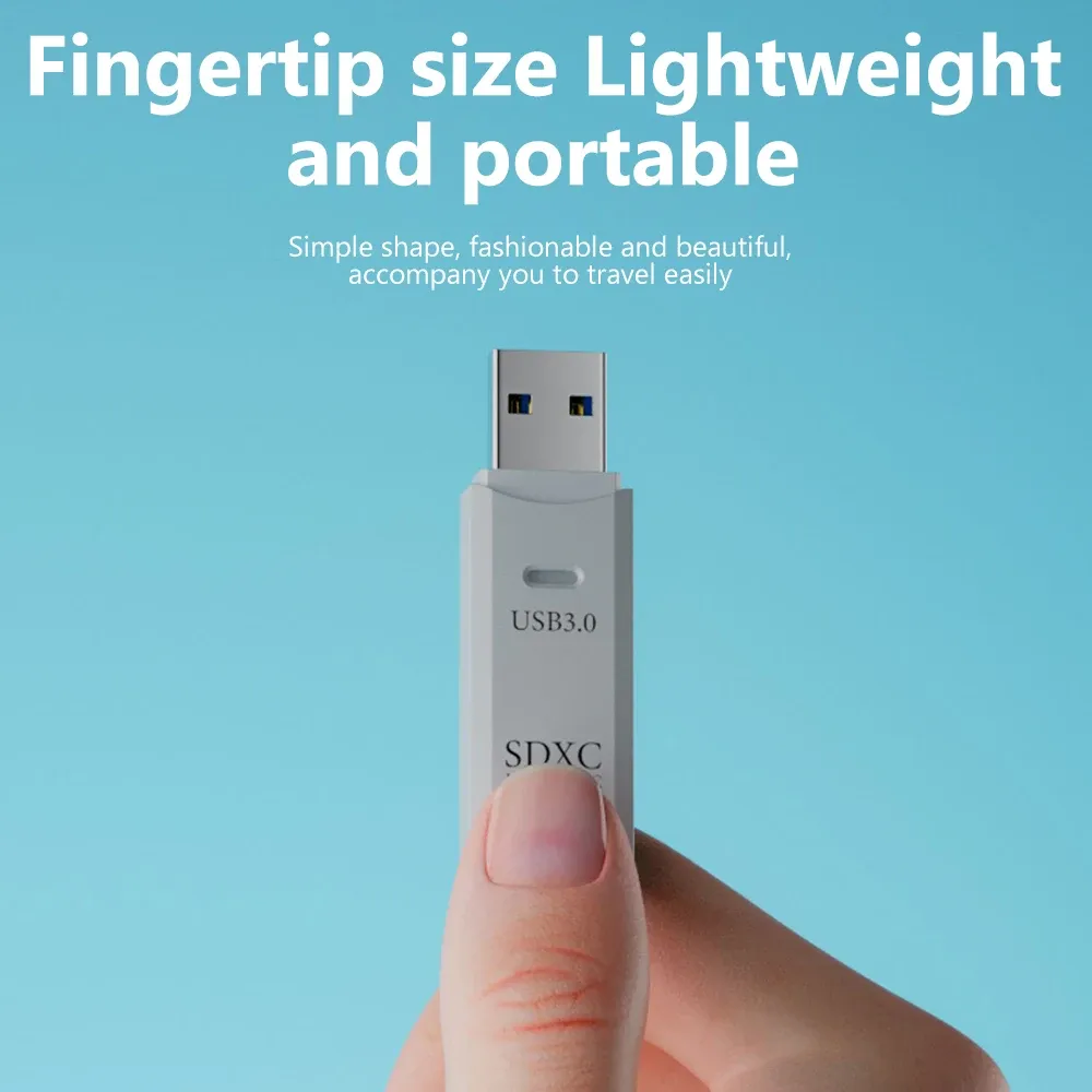 Lecteur de cartes USB 3.0 2 en 1 pour cartes microSD et TF, haute vitesse 5