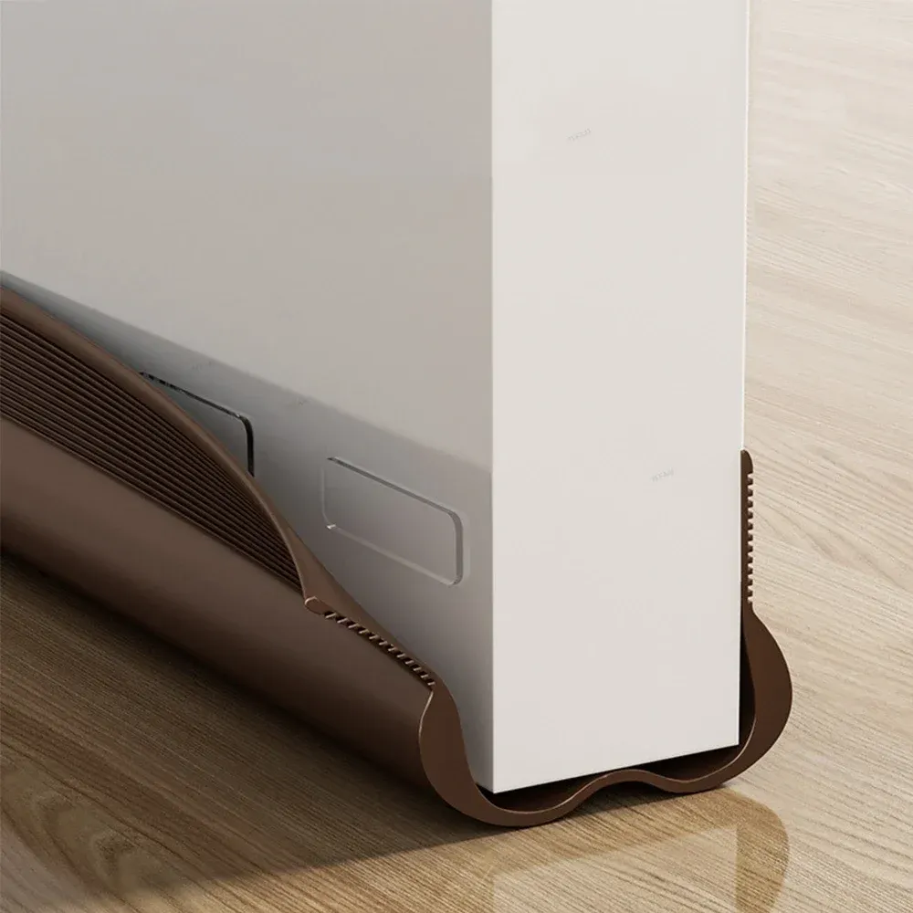 Bande d'étanchéité flexible pour bas de porte, isolation phonique et protection contre le vent et la poussière 5
