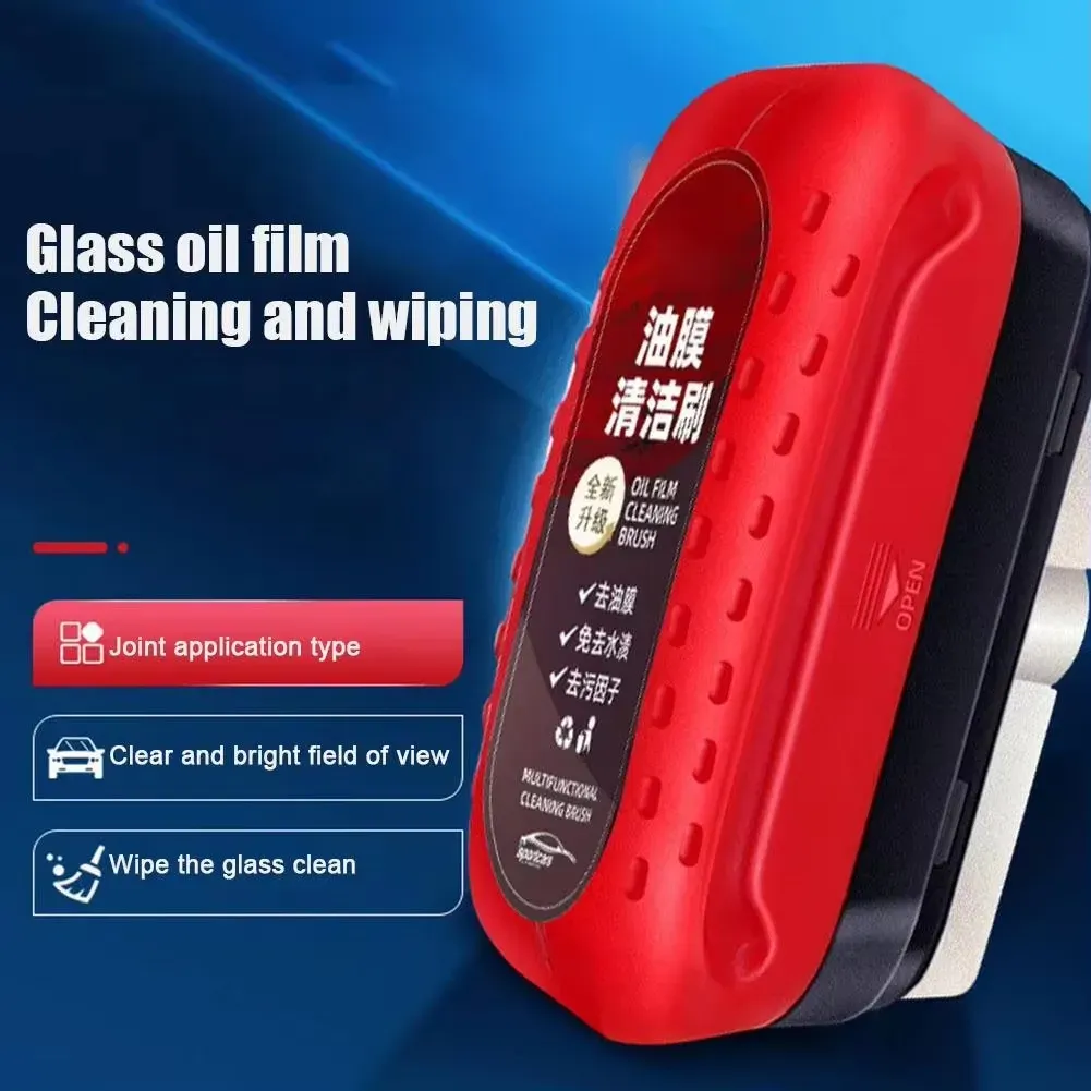 Dissolvant anti-film gras pour pare-brise intérieur avant, avec éponge et brosse 3