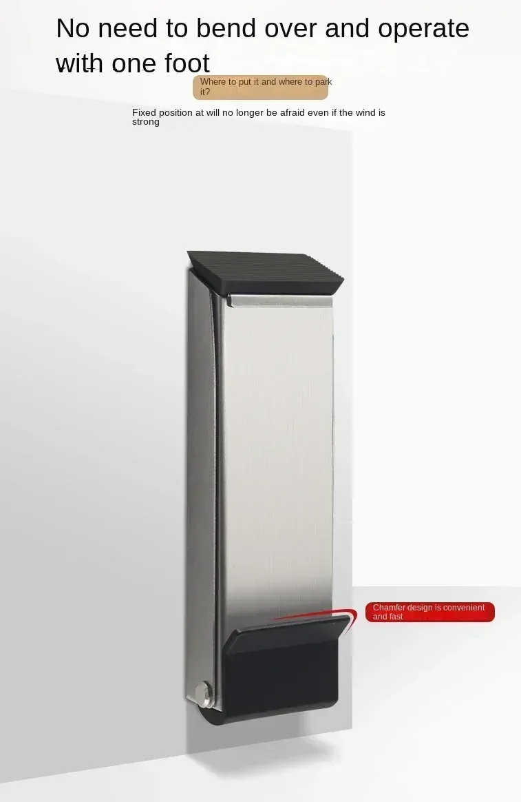 Butoir de porte en métal vue détaillée